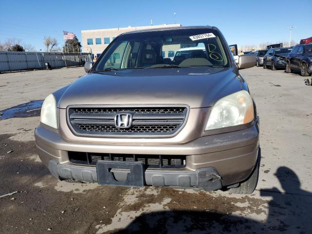 2HKYF18504H516679 - 2004 HONDA PILOT EXL GOLD photo 5