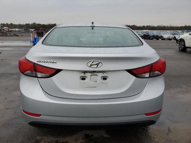 5NPDH4AE8EH518170 - 2014 HYUNDAI ELANTRA SE SILVER photo 6