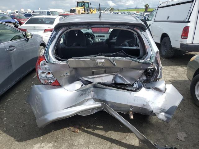 JHMGD38647S030645 - 2007 HONDA FIT S GRAY photo 6