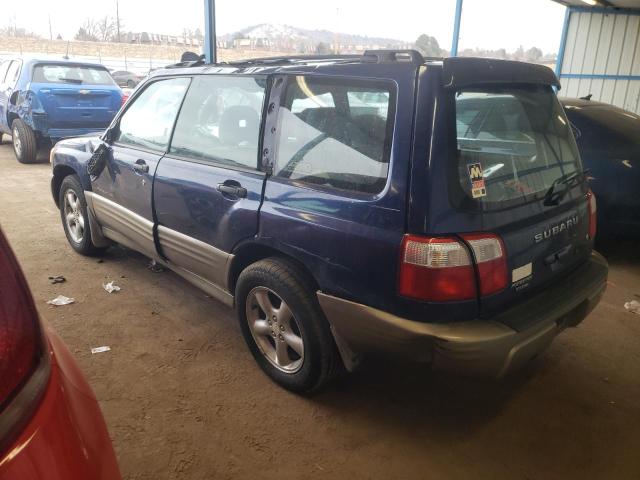 JF1SF65591G739185 - 2001 SUBARU FORESTER S BLUE photo 2