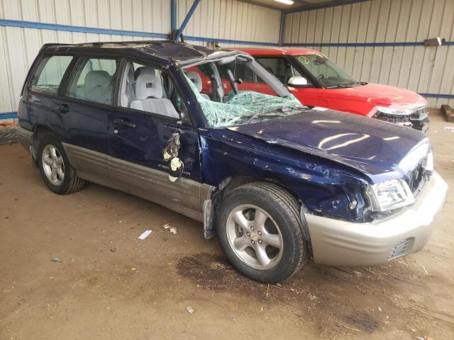 JF1SF65591G739185 - 2001 SUBARU FORESTER S BLUE photo 4