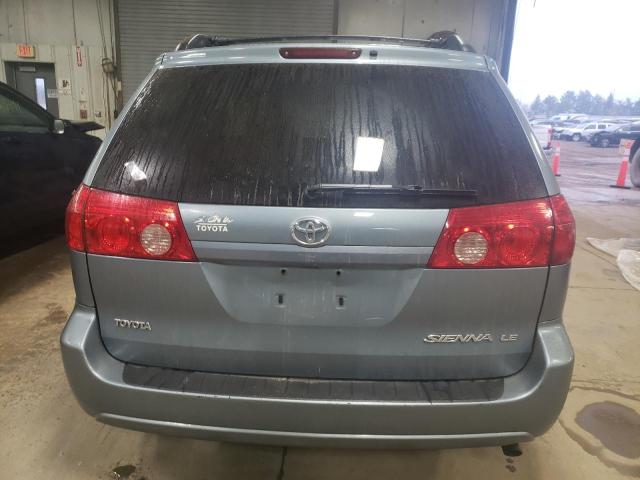 5TDZK23C98S122481 - 2008 TOYOTA SIENNA CE BLUE photo 6