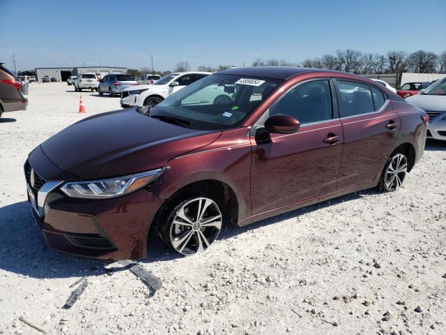 3N1AB8CV1PY314182 - 2023 NISSAN SENTRA SV BURGUNDY photo 1