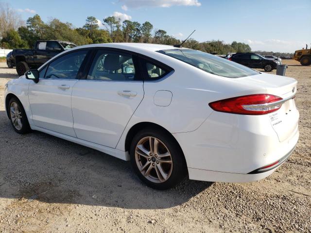 3FA6P0HDXJR283513 - 2018 FORD FUSION SE WHITE photo 2