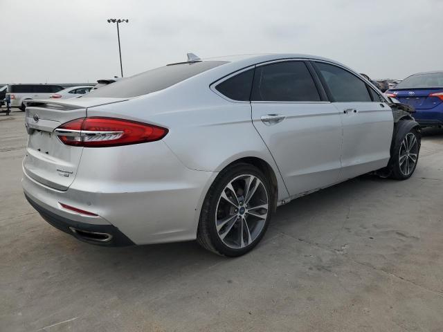 3FA6P0D96KR184464 - 2019 FORD FUSION TITANIUM GRAY photo 3