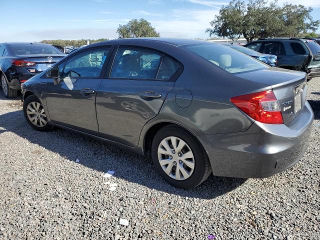 19XFB2F53CE077993 - 2012 HONDA CIVIC LX GRAY photo 2