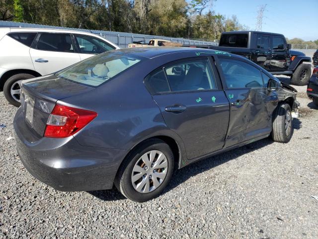 19XFB2F53CE077993 - 2012 HONDA CIVIC LX GRAY photo 3