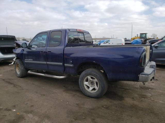 5TBBT4418YS009444 - 2000 TOYOTA TUNDRA ACCESS CAB Bleu photo 2
