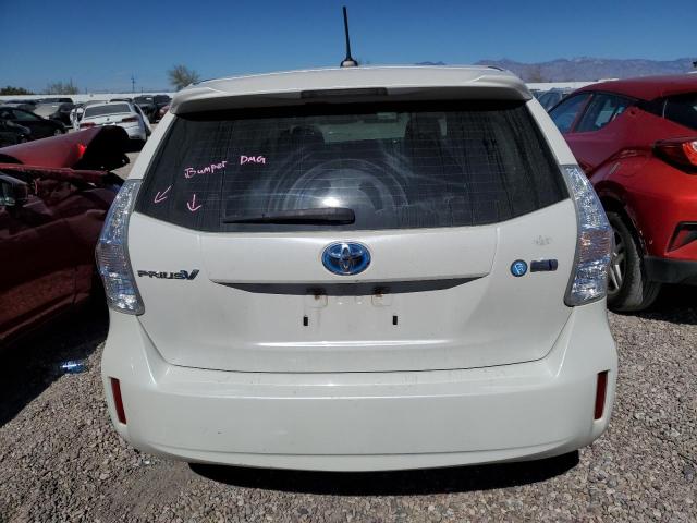 JTDZN3EUXE3333737 - 2014 TOYOTA PRIUS V WHITE photo 6