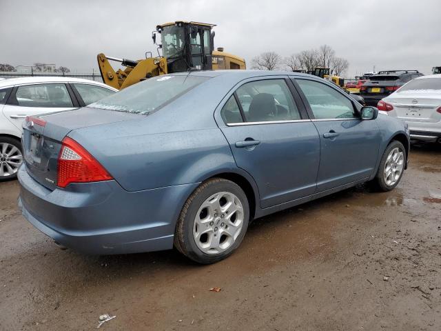 3FAHP0HGXBR322556 - 2011 FORD FUSION SE BLUE photo 3