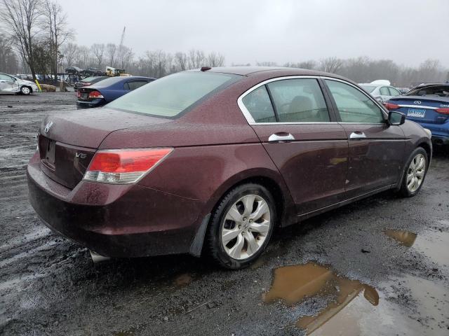 5KBCP3F88AB018919 - 2010 HONDA ACCORD EXL BURGUNDY photo 3