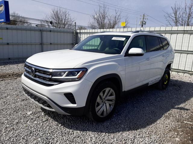 1V2BR2CA4MC543272 - 2021 VOLKSWAGEN ATLAS SEL WHITE photo 1