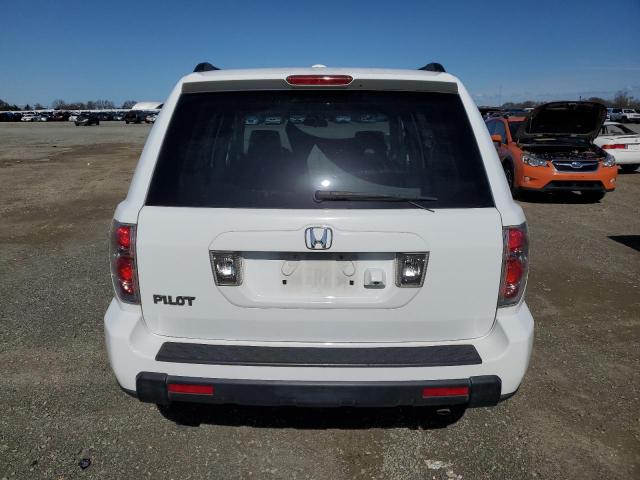 5FNYF28776B048250 - 2006 HONDA PILOT EX WHITE photo 6