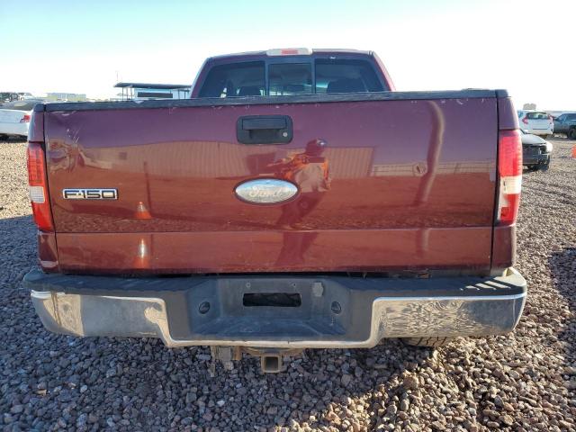 1FTPX14566FA71022 - 2006 FORD F150 MAROON photo 6