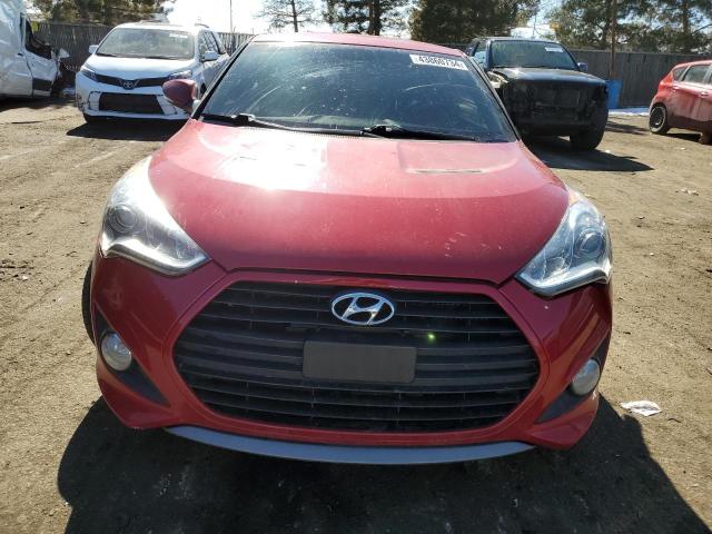 KMHTC6AE9FU234751 - 2015 HYUNDAI VELOSTER TURBO RED photo 5