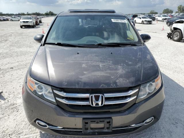 5FNRL5H91FB060118 - 2015 HONDA ODYSSEY TOURING GRAY photo 5