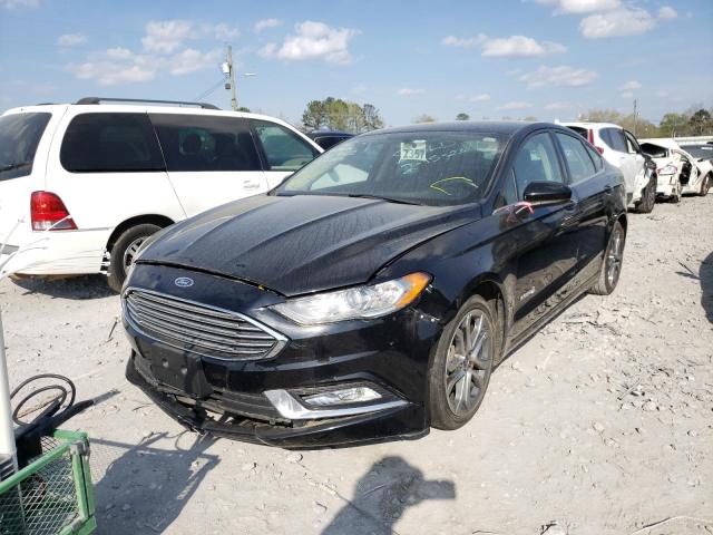 3FA6P0LU7HR324763 - 2017 FORD FUSION SE HYBRID BLACK photo 1