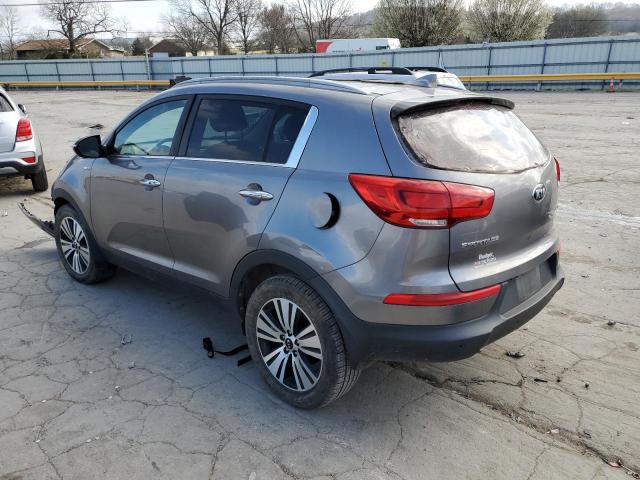 KNDPCCACXE7647049 - 2014 KIA SPORTAGE EX GRAY photo 2