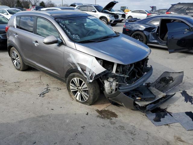 KNDPCCACXE7647049 - 2014 KIA SPORTAGE EX GRAY photo 4