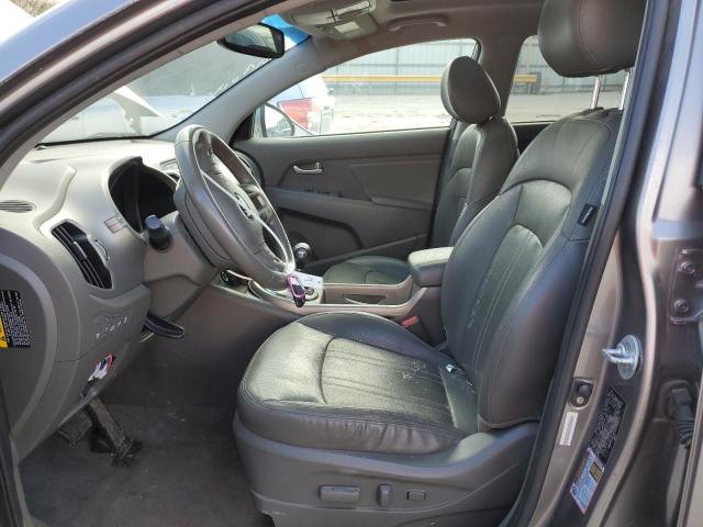 KNDPCCACXE7647049 - 2014 KIA SPORTAGE EX GRAY photo 7