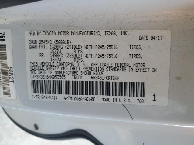 5TFSX5EN6HX053505 - 2017 TOYOTA TACOMA ACCESS CAB თეთრი ფოტო 12