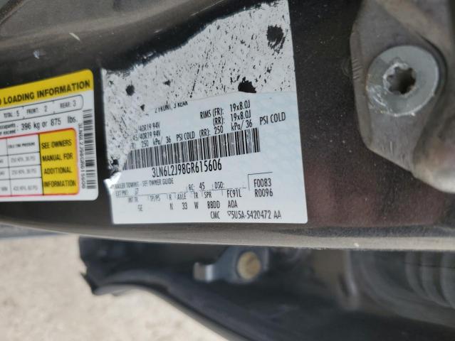 3LN6L2J98GR615606 - 2016 LINCOLN MKZ CHARCOAL photo 12