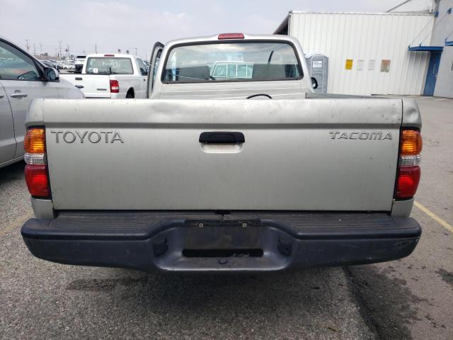 5TENL42NX1Z745868 - 2001 TOYOTA TACOMA SILVER photo 6