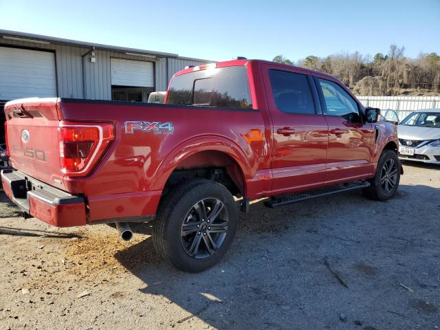 1FTFW1E87NKE72852 - 2022 FORD F150 SUPERCREW RED photo 3