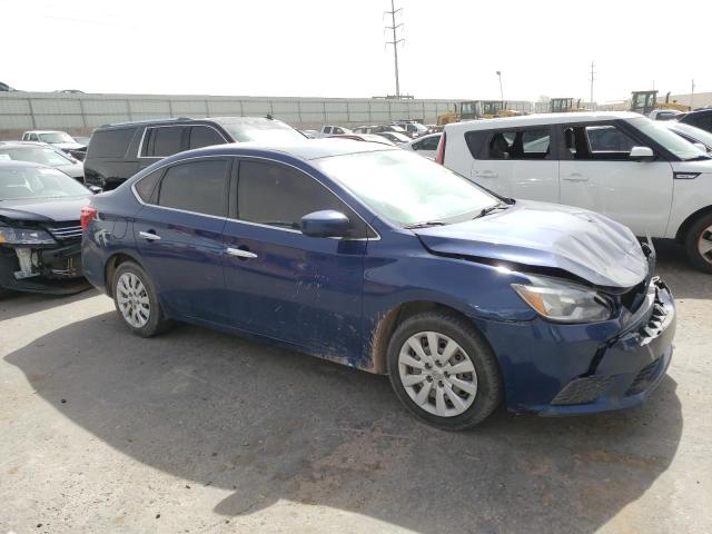 3N1AB7AP0HY365091 - 2017 NISSAN SENTRA S BLUE photo 4