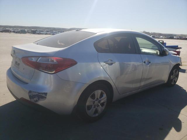 KNAFK4A61F5423256 - 2015 KIA FORTE LX SILVER photo 3