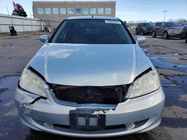 JHMES96615S023054 - 2005 HONDA CIVIC HYBRID BLUE photo 5