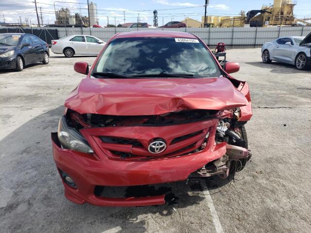 5YFBU4EE6DP076603 - 2013 TOYOTA COROLLA BASE RED photo 5