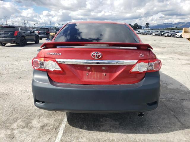 5YFBU4EE6DP076603 - 2013 TOYOTA COROLLA BASE RED photo 6