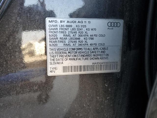 WA1DGAFE5ED010538 - 2014 AUDI Q7 PRESTIGE ნაცრისფერი ფოტო 13