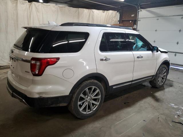 1FM5K8F83HGB75997 - 2017 FORD EXPLORER LIMITED WHITE photo 3