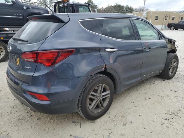 5NMZT3LB9JH086360 - 2018 HYUNDAI SANTA FE S BLUE photo 3