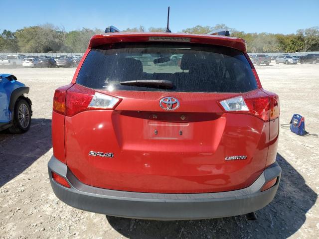 JTMYFREV7FD045562 - 2015 TOYOTA RAV4 LIMITED RED photo 6