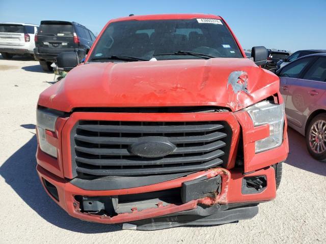 1FTEW1CP1GKF95880 - 2016 FORD F150 SUPERCREW RED photo 5