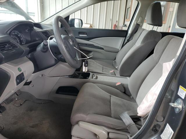 2HKRM4H39EH669413 - 2014 HONDA CR-V LX GRAY photo 7