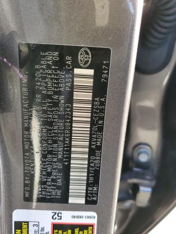 4T1T11AK6RU842343 - 2024 TOYOTA CAMRY SE NIGHT SHADE GRAY photo 13