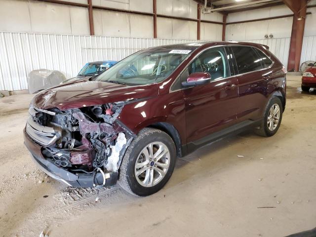 2FMPK4J80HBC62773 - 2017 FORD EDGE SEL BURGUNDY photo 1