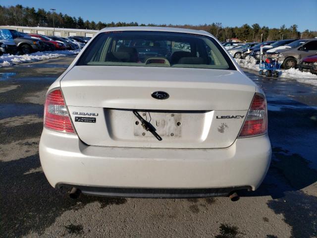 4S3BL626167211759 - 2006 SUBARU LEGACY 2.5I LIMITED WHITE photo 6