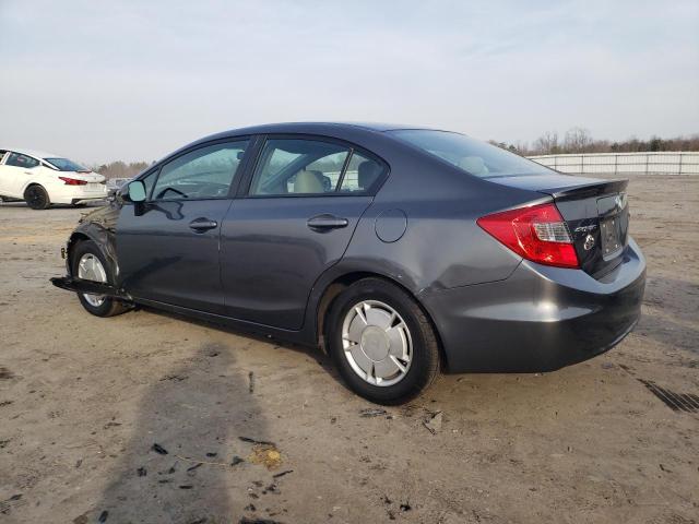 2HGFB2F6XCH548150 - 2012 HONDA CIVIC HF GRAY photo 2