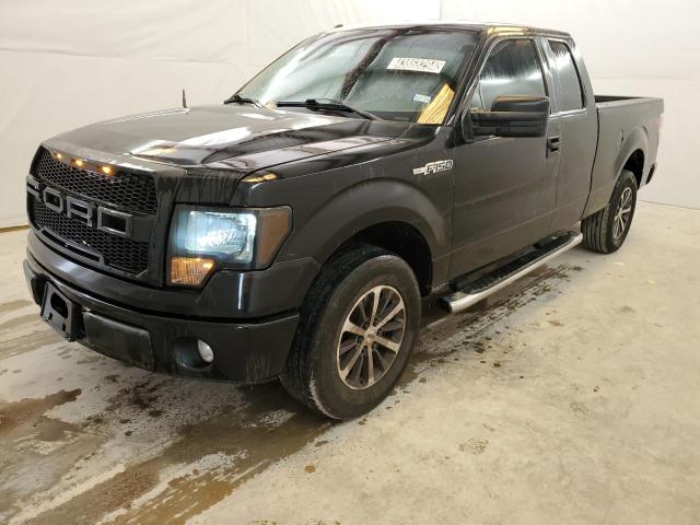 1FTFX1CF0DKE69742 - 2013 FORD F150 SUPER CAB BLACK photo 1