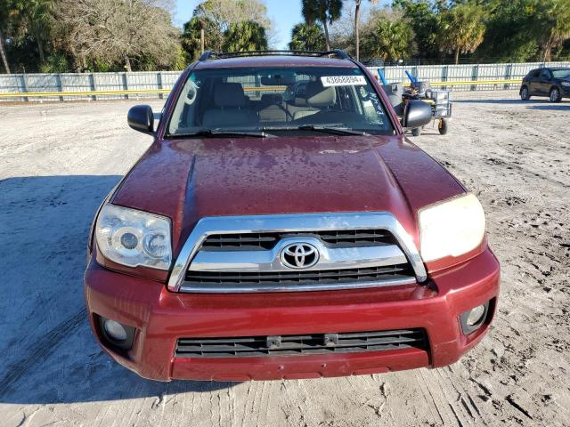 JTEBU14R368067502 - 2006 TOYOTA 4RUNNER SR5 BURGUNDY photo 5