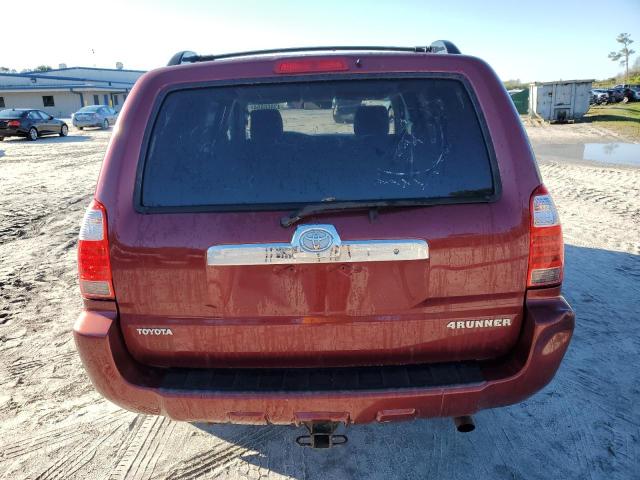 JTEBU14R368067502 - 2006 TOYOTA 4RUNNER SR5 BURGUNDY photo 6