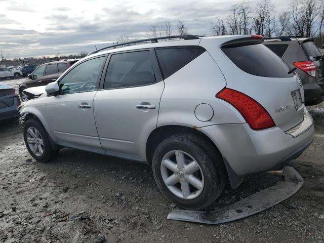 JN8AZ08W47W653431 - 2007 NISSAN MURANO SL SILVER photo 2