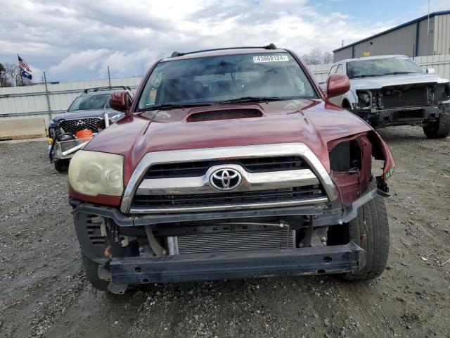 JTEBU14R778105167 - 2007 TOYOTA 4RUNNER SR5 BURGUNDY photo 5