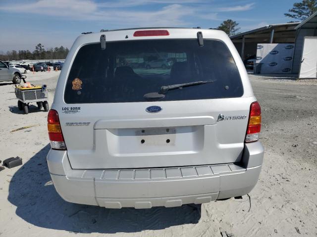 1FMCU95H45KD16660 - 2005 FORD ESCAPE HEV SILVER photo 6