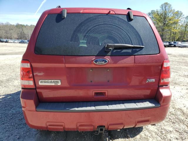 1FMCU0DG0BKA12452 - 2011 FORD ESCAPE XLT RED photo 6